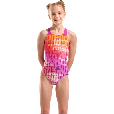 Arena Multi Colours Swimsuit V Back Růžová