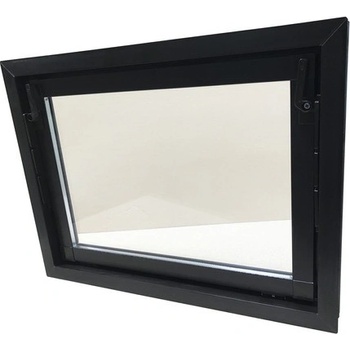 Sklepní okno Wolfa 60 x 50 cm s izolačním sklem hnědé