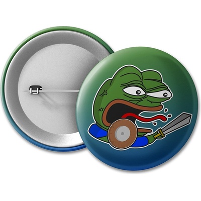 MemeMerch placka Warrior Pepe