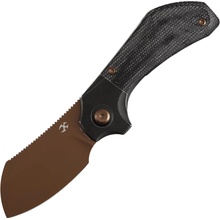 Kansept Pluto Rose Gold S90V with Blackwash Titanium, Black Micarta handle K3129A4