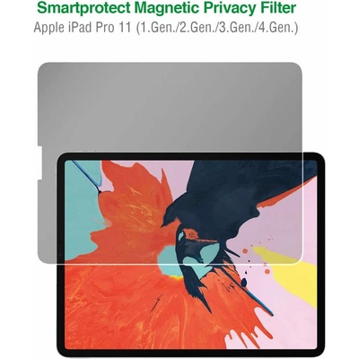 4smarts Smart Protect Magnetic Privacy Filter - магнитно защитно покритие с определен ъгъл на виждане за дисплея на iPad Pro 11 M2 (2022), iPad Pro 11 M2 (2021), iPad Pro 11 (2020), iPad Pro 11 (2018)