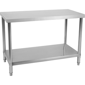 Royal Catering Маса от неръждаема стомана - 100 x 70 см - товароносимост 400 кг RCAT-100/70 (RCAT-100/70)
