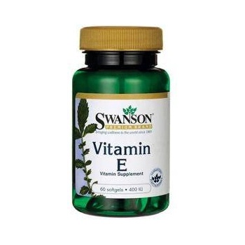 Swanson Витамин E Swanson 400 IU, 60 Softgel, 4373