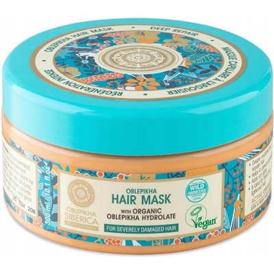 Natura Siberica Active Organics rakytníková maska pre veľmi poškodené vlasy 300 ml