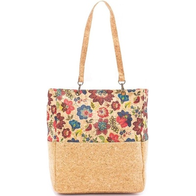 Am Cork Collection korková kabelka shopper AM CORK FLOWERS 616D