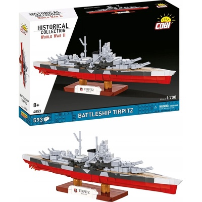 Cobi 4853 II WW Battleship Tirpitz, 1:700, 593 k
