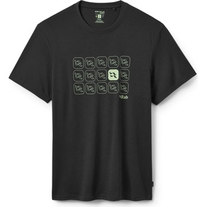 Rab Мъжка спортна тениска Rab Crimp Repeat Tee Sport shirt - Beluga (216-7516-0114)