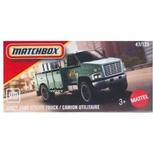 Mattel Matchbox: Малка кола в хартиена кутия GMC 3500 Utility Truck