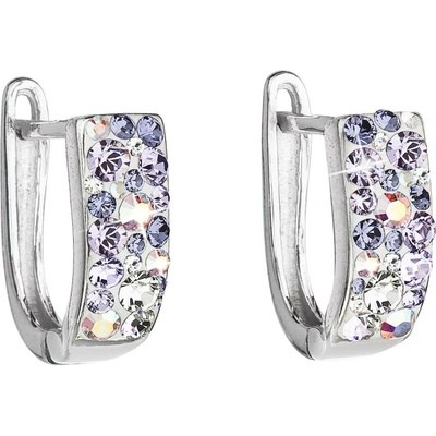 Evolution Group stříbrné s krystaly Crystals from Swarovski Violet 31123.3 Violet