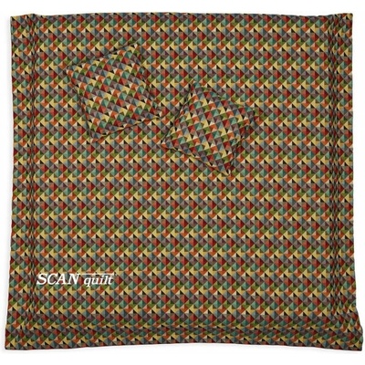 SCANquilt Dekoračná prikrývka SOFA triangles 240x265 cm