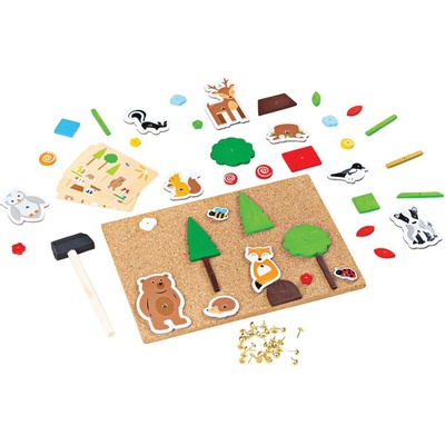 Bigjigs Toys kreatívne zatĺkacia hra Život v lese