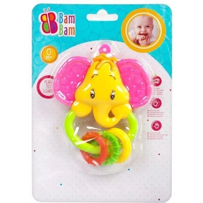 Bam Bam Бебешка дрънкалка Bam Bam - Слонче (414227)