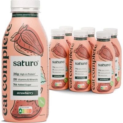 Saturo drink jahoda 400 ml 6 ks – Zbozi.Blesk.cz