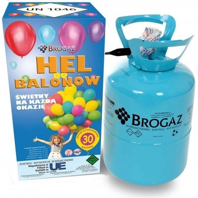 Hélium do balónov 30 × 7 l + balónov Brogaz Brogaz