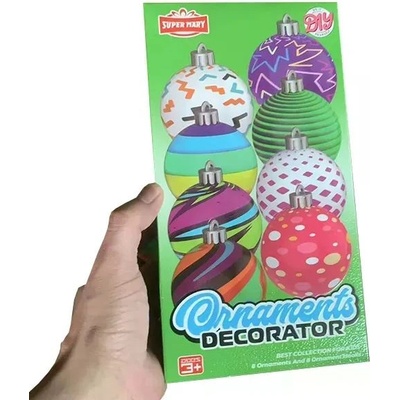 Man Yuk Toys Боядисваеми коледни украси - 8 бр (sm909)