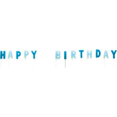 Amscan Свещи Happy Birthday - сини
