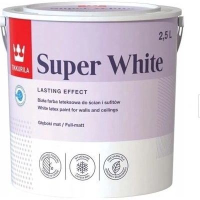 TIKKURILA SUPER WHITE 2,5 l BÍLÁ
