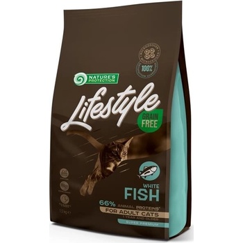 Nature´s Protection Cat Dry LifeStyle GF Adult White Fish 1,5 kg