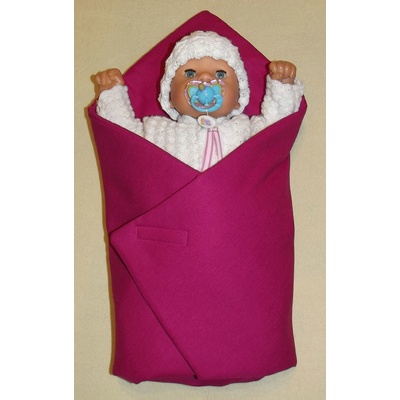 SDS Rýchlozavinovačka pre bábiky Sytě ružová bavlna 60/60 cm