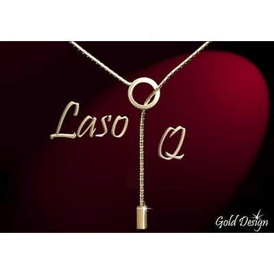 Gold Design Laso Q řetízek zlacený GD1063