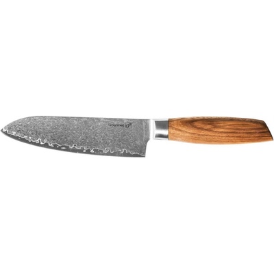 G21 Gourmet Damascus Santoku 17 cm zebrawood