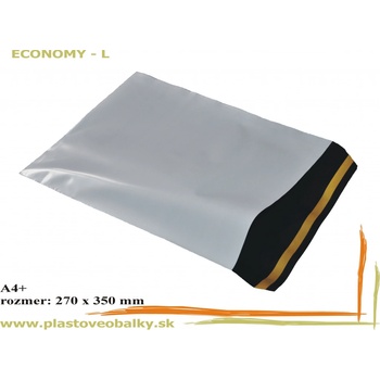 Plastové obálky ECONOMY - L - balenie 100 kusov