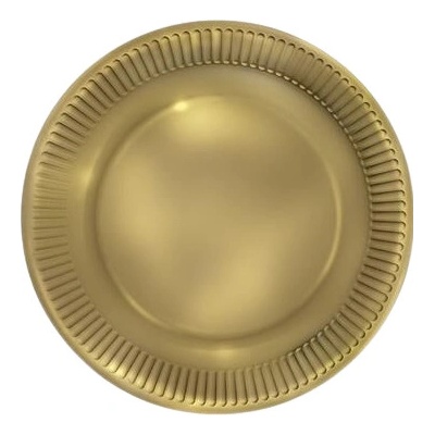 POL-MAK Papírové talíře malé zlaté 18 cm TM01_OG_005400
