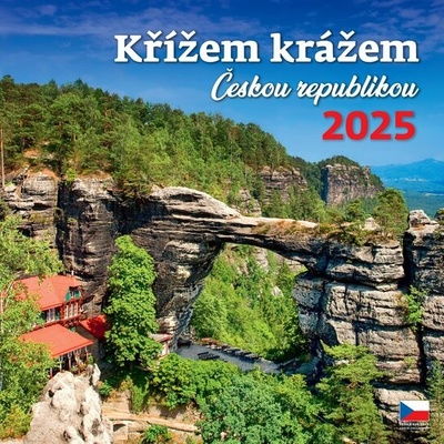 Křížem krážem Českou republikou nástěnný 2025