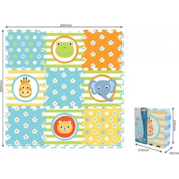 HM Studio Pěnové puzzle Zvířatka ZOO 9ks