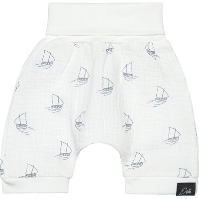 Esito dětské kraťasy mušelín Lodička bílá