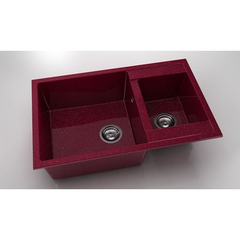 Image 1 of FAT Мивка Vanguard 233, Polymer marble, 20 Сребрист виолет, с включен сифон