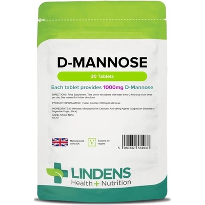 LINDENS Health + Nutrition D-manóza 1000 mg 30 tablet