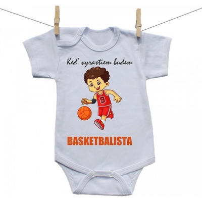Boodyy Body s krátkym rukávom Keď vyrastiem budem basketbalista