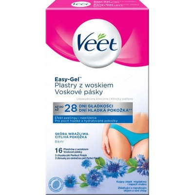 Veet Studené voskové pásky Bikiny a podpaží 16 ks