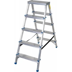 DRABEST Стълба алуминиева двустранна домакинска drabest 2х5 125 кг (03082500)