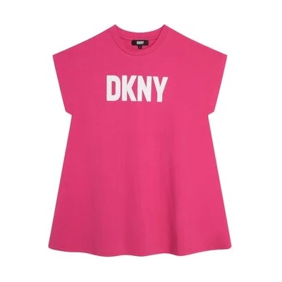 DKNY Ежедневна рокля D32866 D Розов Regular Fit (D32866 D)