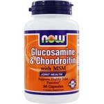 NOW НАУ ФУДС ГЛЮКОЗАМИН + ХОНДРОИТИН + МСМ КАПС. * 90 / now glucosamine & chondroitin with msm, 90 caps