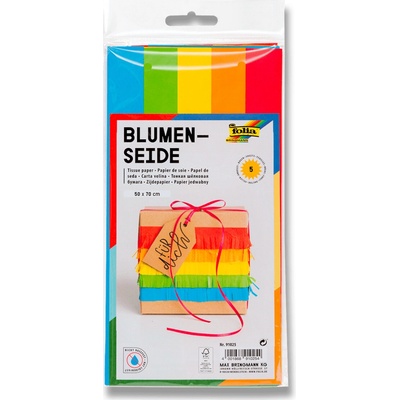 Folia hedvábný papír 5 listů mix barev 20 g