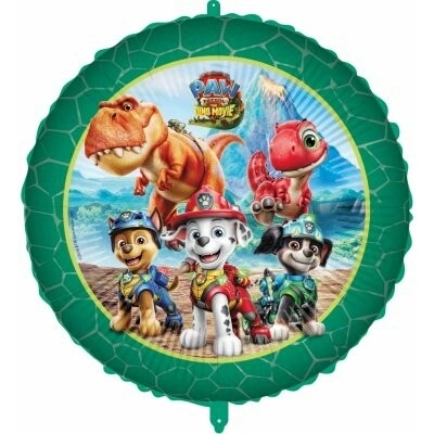 Procos Kruh "Tlapková patrola 3 Dino Movie" 46cm fóliový balónek + závaží