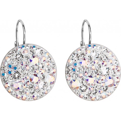Evolution Group Cz Stříbrné náušnice s krystaly Crystals from Swarovski® AB 31161.2
