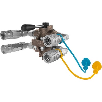 Hydraulický prepínací ventil 6/2 – EURO + ploché rýchlospojky