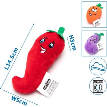 Nobleza plyšová hračka mMix zeleniny 14,5 cm fialová