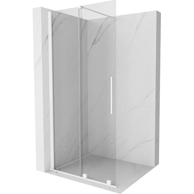Mexen Velar плъзгаща се душ стена Walk-in 120 x 200 cm, прозрачна 8 mm, бяла - 871-120-000-03-20 (871-120-000-03-20)