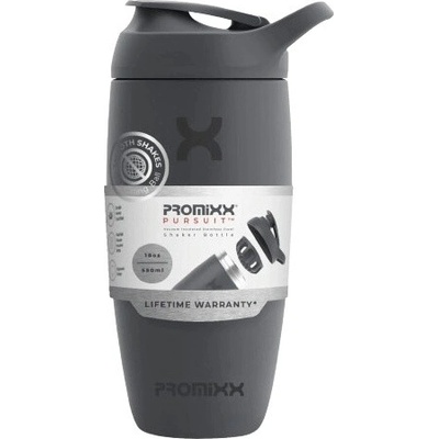 PROMiXX Pursuit Insulated Stainless Steel šejkr 550 ml - graphite