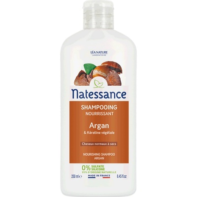 Natessance Výživný šampón s arganom a keratínom 500 ml