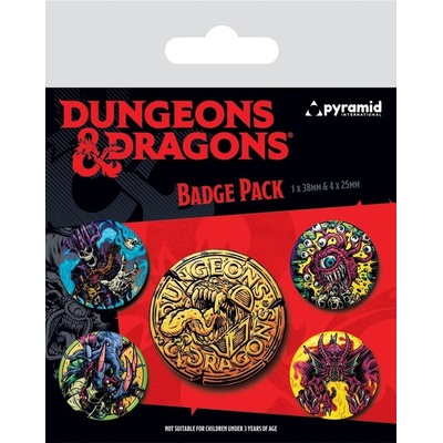 Odznaky set Dungeons & Dragons - Beastly
