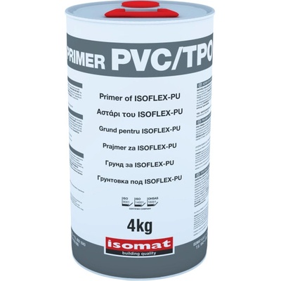ISOMAT PRIMER PVC/TPO - Zlepšovač adhézie polyuretánových hydroizolácií na PVC/TPO Farba: Transparentná, Hmotnosť: 4 kg