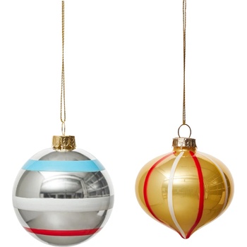 OYOY Vintage Christmas No. 2 Коледни топки, 2 бр (L301342)