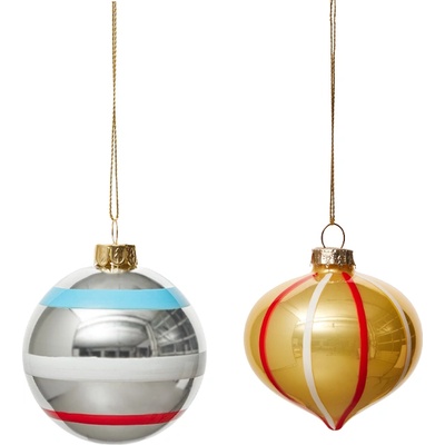 OYOY Vintage Christmas No. 2 Коледни топки, 2 бр (L301342)