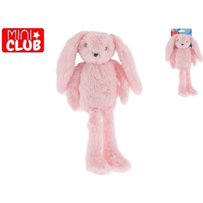MIKRO - Mini Club zajačik plyšový ružový 37cm dlhé nohy 0m+ 93939